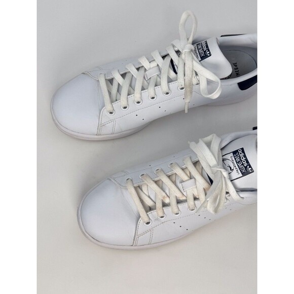 Adidas Originals Stan Smith Mens Shoes White Leather Sneaker Fashion US 10.5 - Picture 6 of 11